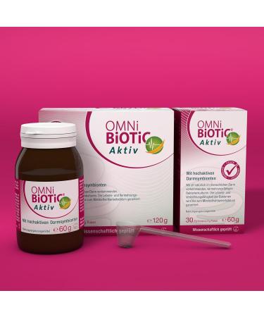 Omni Biotic Active - 30 Portions (60g) | 11 Bacterial Strains | 10 Billion Probiotics | Vegan Powder for Gut Health - Buy Online on GoSupps.com
