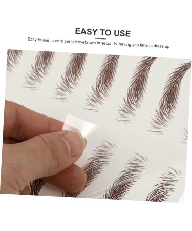 Beavorty 27 Sheets Waterproof Eyebrow Stickers Makeup Eyebrows Sticker Imitation Eyebrow 6d Transfer Stickers - Buy Online on GoSupps.com