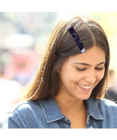 4 Pieces Acrylic Hair Clip Automatic Hair Clips Acetate Hair Pin for Fine Hair and Medium Thick Hair French Vintage Hair Accessories for Women Girls - Buy Online on GoSupps.com