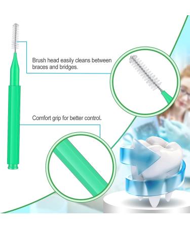 80-Piece Multicolored Interdental Braces Brush Set for Oral Hygiene - 8 Colors - Buy Online on GoSupps.com