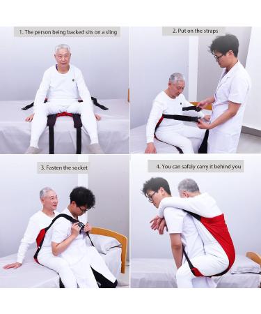 Patient Lift Sling Stair Slideboard Oxford Cloth Cotton Waterproof Fabric Transfer Belt Evacuation Patient Lift Use Seniors Handicap Disabled Bedridden Disability Care Supplies - Buy Online on GoSupps.com