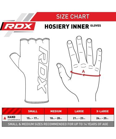 RDX Boxing Hand Wraps Inner Gloves Men Women Half Finger Black Small - Fist Protection for Muay Thai, Kickboxing, MMA - Elasticated Bandages for Speed Bag Punching Training - Buy Online on GoSupps.com