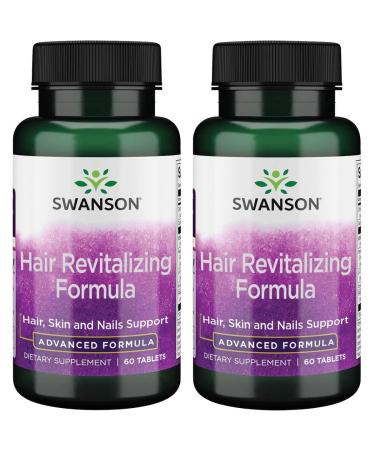Swanson Advanced Hair Revitalizing Formula 60 Tabs (2 Pack)