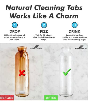 2L / 3L Hydration Bladder Water Reservoir or Cleaning Tablets Leakproof Hydration Pack Ideal for Water Backpack Tasteless & BPA Free TPU Water Pack Quick Release Insulated Tube & Shutoff Valve Cleaning Tabs 30-pack - Buy Online on GoSupps.com