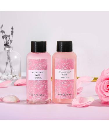 Spa Luxetique Rose Spa Gift Set for Women - Relaxing Home Spa Kit with Body Lotion, Shower Gel, Bubble Bath, and Hand Cream - Perfect Spa Gifts for Women - Buy Online on GoSupps.com