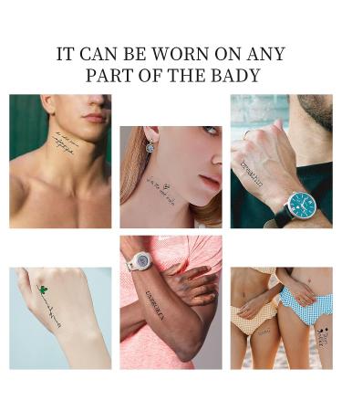 Set of 30 TOTAOTOO Realistic Temporary Tattoo Word Sheets - Adult Inspirational Emotional Designs - Buy Online on GoSupps.com