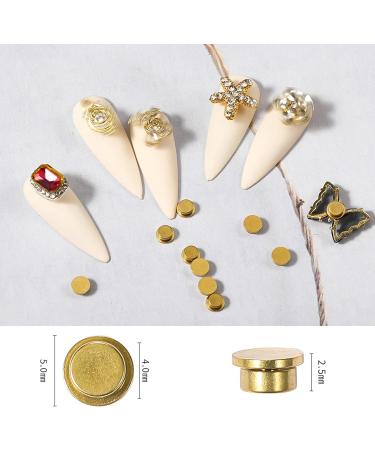 Nail Art Rotating Charm- 20Pcs Spinning Nail Charms 3D Nail Rotating Bearing Nail Rings for Nail Art Design DIY Crafting Jewelry Accessories - Buy Online on GoSupps.com