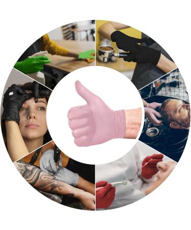 Professional Heavy Duty L3 Level 3 Nitrile Gloves - Latex Free - Large - Box of 100 Pink - Buy Online on GoSupps.com