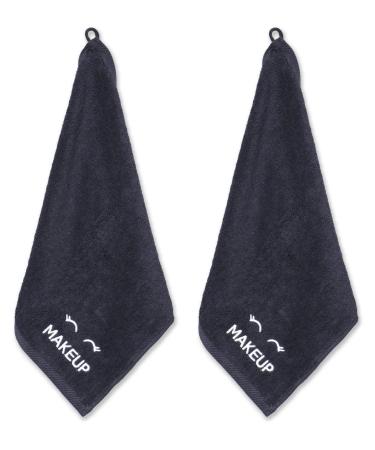 Bleach Safe Black Makeup Towels - Luxury Ultra Soft Cotton Face Washcloths for Makeup Removal - 6 Pack - Buy Online on GoSupps.com
