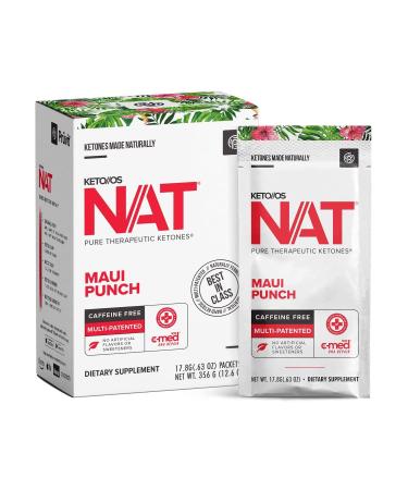 PR VIT Keto//OS NAT Maui Punch Keto Supplements Caffeine Free - Exogenous Ketones - BHB Salts Ketogenic Supplement for Workout Energy Boost for Men and Women (20 Count) 20 Servings (Pack of 20)