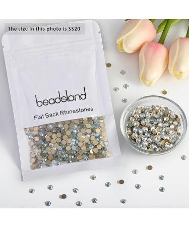 Beadsland 1440PCS Flat Back Rhinestones - Blue Moon Light SS20 (4.6-4.8mm) for Nail Art | Premium Nail Crystals - Buy Online on GoSupps.com