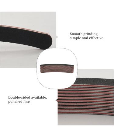 Scalewbin 10 Double Sided 100/180 Grit/Bana Na Curved Nail Files Uk Emery Board - Buy Online on GoSupps.com