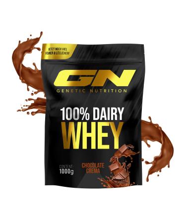 GN Laboratories 100% Dairy Whey Protein Powder 1000g (Chocolate Crema) - Protein Powder for Muscle Building - Protein Powder for Protein Shake
