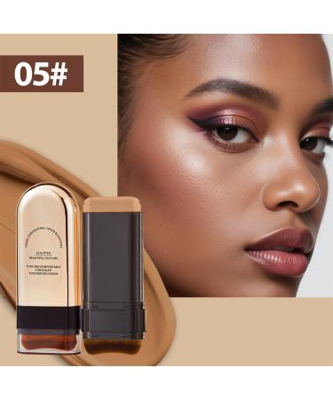AmourGlint Foundation stick makeup multifunction pen with brush for concealer and contour full coverage and moisture for all skin types 5 20 g 5 20 g 1er Pack - Buy Online on GoSupps.com