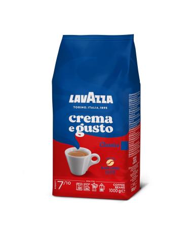 Lavazza Crema e Gusto Classico - Roasted Coffee Beans (1kg) | Spicy Aroma Intensity 8/10 Ideal for Espresso - International Shipping - Buy Online on GoSupps.com