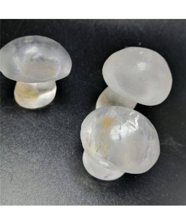 Natural Crystal Rough 1pc Natural Crystal White Cute Mushroom Ornaments Clear Stone Polished Mushroom Tool Desk Decor Home Goods Talla nica As Shown Mini - Buy Online on GoSupps.com
