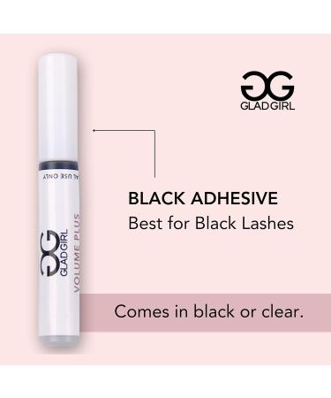 GladGirl Volume Plus Eyelash Extension Glue - 2ml Fast Dry Ultra Black Bond for False Eylashes - Buy Online on GoSupps.com