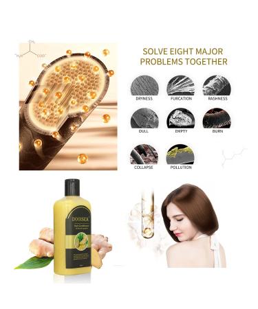 Dooisek All Natural Ginger Hair Growth Shampoo 500ml - Anti-Hair Loss Treatment for Thinning Hair - Promotes Fuller, Thicker Hair Growth for Men & Women - Buy Online on GoSupps.com