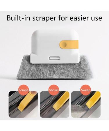 Window Sill Cleaner Tool | Window Groove Cleaning Brush Tool Hand Held Sill Cleaner Sponge 2 in 1 for Door & Window Track Gyouza - Buy Online on GoSupps.com