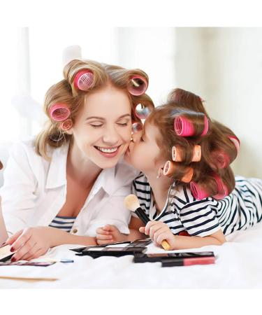 Jumbo Hair Rollers Set - 6 Packs for Salon Hairstyling - Self Grip Curlers for DIY Curly Hairstyles - Colors Vary (3 Jumbo + 3 Large) - Buy Online on GoSupps.com