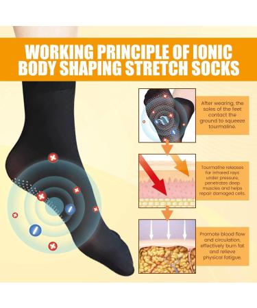ONDIAN Tourmalines Self-Heating Shaping Socks - Slimming Health & Fitness Socks for Men and Women - Buy Online on GoSupps.com