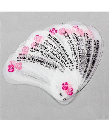 24 Eyebrow Stencil Templates Set - Reusable DIY Makeup Tool for Perfectly Shaped Eyebrows | Ugenbrau Care - Buy Online on GoSupps.com
