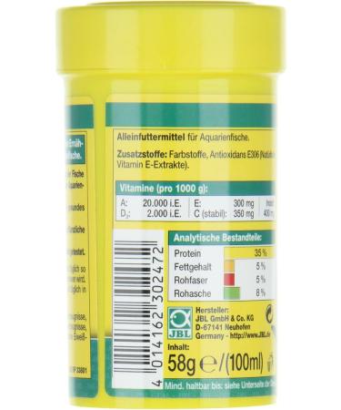 JBL NovoFect 30247 Complete Food for Herbivorous Aquarium Fish - 100 ml Tablets | International Shipping Available - Buy Online on GoSupps.com