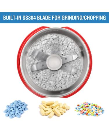 Electric Pill Crusher Grinder for Small or Large Pills - Medication & Vitamin Tablets to Fine Powder - Pill Pulverizer for Feeding Tube, Kids, Pets - Includes Brush, Spoon, Cloth - Buy Online on GoSupps.com