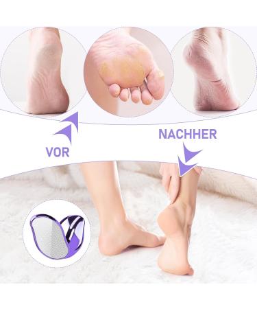 Nano Glass Corneal Remover - 2 in 1 Wet & Dry Corn Plane for Safe & Effective Foot Care - Violet - Buy Online on GoSupps.com