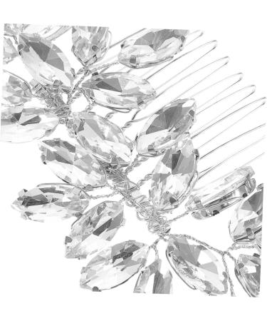 FRCOLOR Wedding Hair Comb Hair Fork with Diamonds and Floral Pattern Crystal Flower Hair Clips Hair Clips Comb Wedding Decoration Clip Hair Accessories for the Bride Rhinestones - Buy Online on GoSupps.com