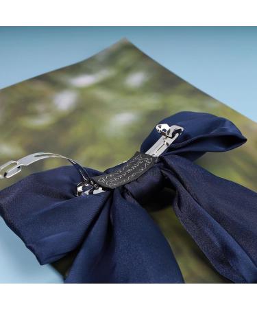 Andelaisi Vintage Bow Hair Clips Satin Bow Hair Barrettes Silk Hair Clip Barrette Retro Bowknot Hair Accessory Satin Ribbion Bowknot Clip Headpiece for Women and Girls Headdress (Blue) - Buy Online on GoSupps.com