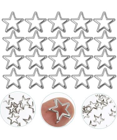 100 Pcs Five Claw Nail Jeans Brass Decor Star Shoes Rivets Leather Cloth Accessories Punk Shoes Bags Silverx2pcs 1.2X1.2CMx2pcs - Buy Online on GoSupps.com