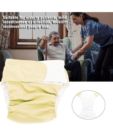 Adult Cloth Diaper - Reusable Washable Adjustable Nappy - Yellow - Buy Online on GoSupps.com