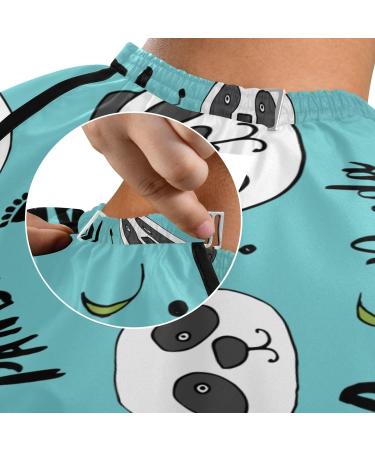 Shop Waterproof Barber Cape - Cute Panda Bear & Cheetah Haircut Bib for Men & Women | Unisex Hair Cutting Cape - Buy Online on GoSupps.com