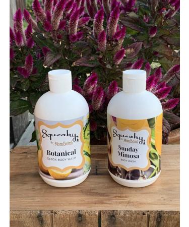 Botanical Detox Body Wash - Therapeutic Rosemary Oil for Fatigue Relief & Deep Moisture | Squeaky by Mom Bomb - Buy Online on GoSupps.com