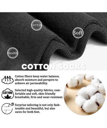 CHARMKING 8 Pairs Women's Non Slip Ankle Socks - Cotton No Show Low Cut Casual Socks (Black/White/Grey) - Buy Online on GoSupps.com