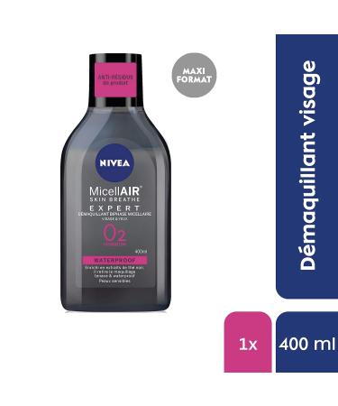 NIVEA Biphase Black MicellAir 400ml - Refreshing Cleansing Water for All Skin Types - Fast International Shipping - Buy Online on GoSupps.com
