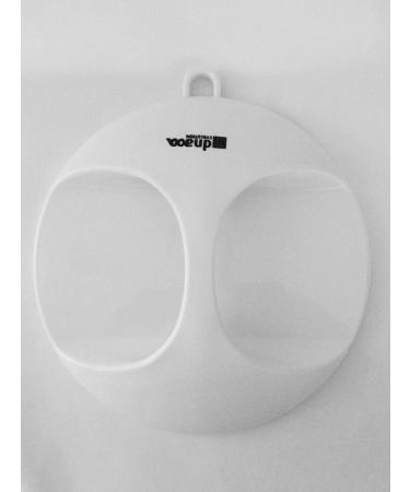 Professional hairdressing mirror - white with hanging loop
