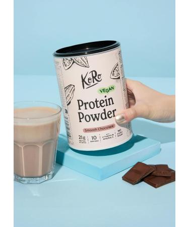  KoRo KoRo - Vegan Chocolate Flavor Protein Powder 300g - Rice Pea and Soy Protein - Creamy and Sweet Taste - Rich - Buy Online on GoSupps.com