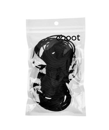 100 Pack Black Hair Elastics Hair Ties Ponytail Holders - 1.97x0.1 Inch - Small Elastic Hair Bands - Buy Online on GoSupps.com