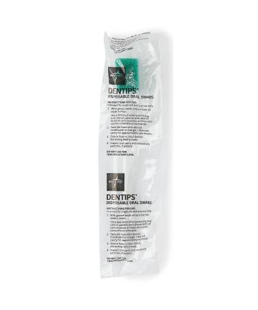 Medline Dentips Adult Mint Treated Green Oral Swabsticks - 250 Count - Buy Online on GoSupps.com