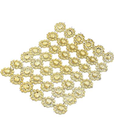 YYaaloa Gold Rhinestones Ribbon Bling Wrap 4 x 10 Yards - Perfect for Wedding Cakes, Crafts, and Events - Buy Online on GoSupps.com