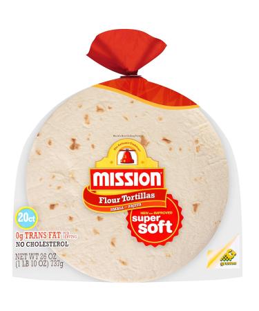 Mission 6 inch FLOUR Tortillas, 40ct Flour Tortillas 1.62 Pound (Pack of 40)