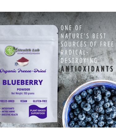 Health Lab - Organic Blueberry Powder - Antioxidant & Boost Immune System - Buy Online on GoSupps.com