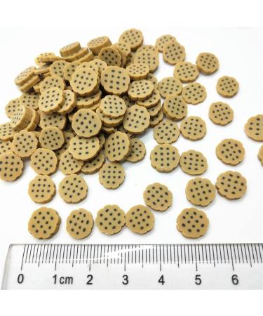  20G 1Cm Big Brown Biscuits Polymer Clay Cookie Slices For DIY Fruit Clay Slices Charms Polymer Clay Nail Art Decoration for DIY Nail Art Biscuits 5mm - Buy Online on GoSupps.com