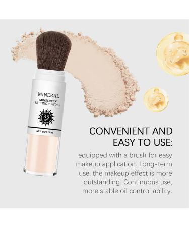  Generisch Sunscreen Setting Powder Brush SPF 35 Protection Natural Protective Fixing Powder 8 g - Buy Online on GoSupps.com