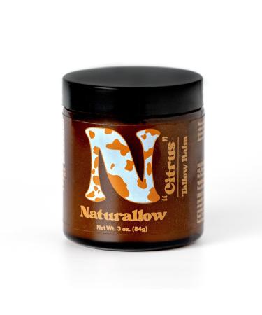 Tallow Skin Care Balm - Multi-Purpose Grass Fed & Finished Tallow Moisturizer & Skin Care - Tallow Balm For Dry Skin - Grapefruit and Lemon Scented Tallow Balm 4oz Citrus 4 Ounce (Pack of 1)