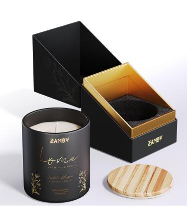 Scented Candle Candles for Home Scented Woodwick Candles Soy Candles Jasmine Candle 40 Hours Long Burning 7 oz Candle