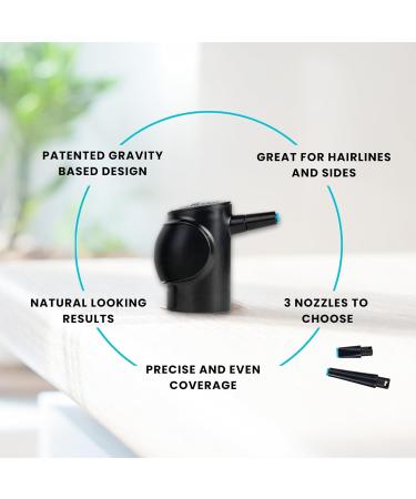 Hair Building Fibers 15G Kit - Dark Brown | BONUS Applicator & Comb for Hairline Enhancement - Ideal for Men & Women - Buy Online on GoSupps.com