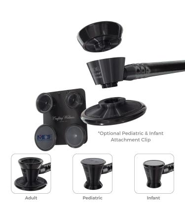 Shop MDF Instruments Pediatric & Neonatal Attachments with Clip for ProCardial Titanium Stethoscope - Blackout | International Shipping Available - Buy Online on GoSupps.com